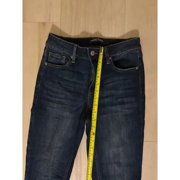 Ashley Mason Jeans 5/27 Flare Denim Floral Embroidered Boho Festival Y2K Retro - Picture 8 of 9